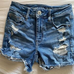 HIGH RISE AMERICAN EAGLE SHORTS